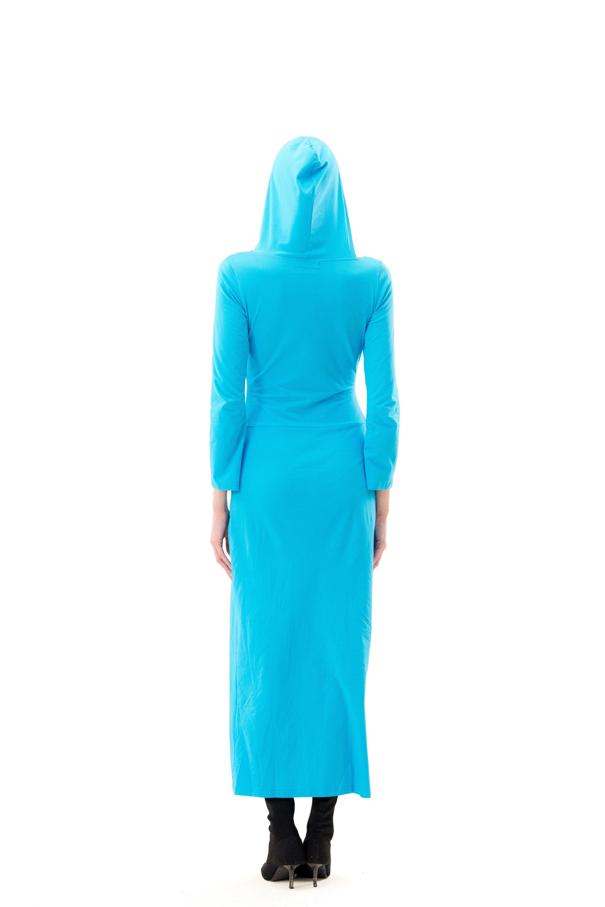 Azure Street Hooded Dress